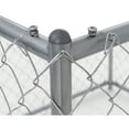 Lucky Dog Heavy Duty Metal Outdoor Kennel, Silver, Small Pet Run with