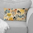 thumbnail image 2 of Designart "Boho Botanical Serenity in Beige and Yellow" Animal Print Printed Throw Pillow, 2 of 5