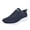 Dark Blue, variant on Sneakers for Men Breathable La𝖼e Up Sneakers with Hollow Out Knit Mesh Upper Fashion Lightweight Running Shoes Comfortable Cushion Trainers Shoes for Summer and Autumn