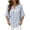 Light Blue, variant on Women Casual Linen V-Neck Top Striped Boho Vacation Beach Loose Blouse, Pink XXL