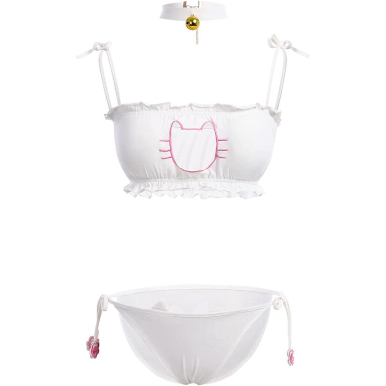 Kawaii Hello Kitty Vest Development Period Underwear Girls Thin No Steel  Ring Bra Underwear Cute Kt Cat Small Vest Bra - Movies & Tv - AliExpress