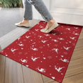 thumbnail image 4 of Red Christmas Deer Pattern Door Rugs,Washable Non Slip Door Mats Indoor,Decorative Door Mats,Entry Mat Indoor for Entrance,Bedroom,Kitchen,Bathroom,17"x30", 4 of 6