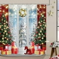 thumbnail image 3 of Winter Shower Curtain, Ski Sports Snow Mountain Field Outdoor Modern Ski Station Cable Car Travel Ice and Trees Bathroom Decor Shower Curtain Sets, Waterproof Fabric Bath Curtain with Hooks, 66x72 in, 3 of 7