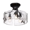 thumbnail image 6 of Golden Lighting Calla 3-light Semi-Flush Mount in Natural Black, 6 of 8