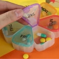 thumbnail image 4 of Cqxid Food Storage Under $5 Home & Garden Food Storage Weekly Box – 7 Day Rainbow Organizer With Weekday Labels Large Compartments & Snap Lids – Portable Tablet Case For & Travel Use, 4 of 8