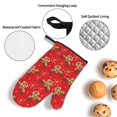 thumbnail image 3 of Daiia Christmas With Cute Deer Pattern Oven Mitts and Pot Holders 4 pcs Set,High Heat Resistant 500 Degree Extra Thicken Long Kitchen Cotton Oven Glove, 3 of 6