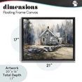 thumbnail image 4 of Stupell Industries Farmhouse Rustic Cottage Among the Trees Black Floating Frame Canvas Art, 21 x 17, by Franklyn Gregory, 4 of 8