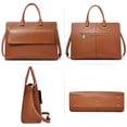 thumbnail image 3 of BOSTANTEN Briefcase for Women 15.6 Inch Laptop Shoulder Bag Leather Business Messenger Bags, 3 of 7