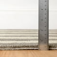 thumbnail image 2 of Dash & Albert Silas Stripe Hand Micro Hooked Wool Rug, 3' x 5', Grey, 2 of 8