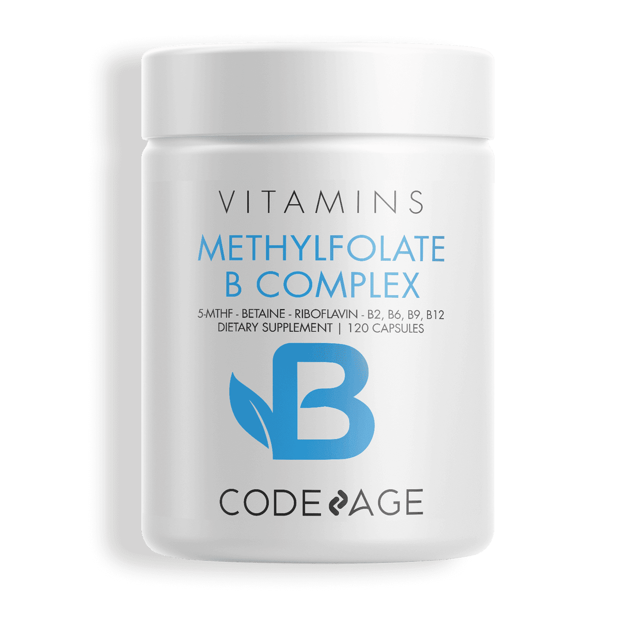 Codeage Methylfolate B Complex, Riboflavin, 2Month Supply, Vitamins B6