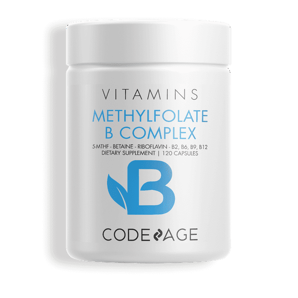 Codeage Methylfolate B Complex, Riboflavin, 2Month Supply, Vitamins B6