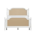 thumbnail image 2 of Hillsdale Furniture Melanie Wood and Cane Queen Bed, White, 2 of 18