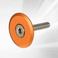 thumbnail image 3 of Uxcell Bicycle Headset Stem Top Cap 1-1/4" OD Matte Surface with M6 Bolt, Orange, 3 of 6