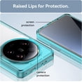 thumbnail image 4 of Case for Xiaomi Mi 13 Ultra Phone Case Slim Dropproof [Defend from Drop/Scratch/Slip/Fingerprint] Clear Acrylic Hard Back Soft TPU Bumper Hybrid Phone Cover for Xiaomi Mi 13 Ultra-Crystal Blue, 4 of 16