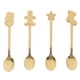 thumbnail image 2 of Juego de cucharas navideñas de acero inoxidable para postre., 2 of 7