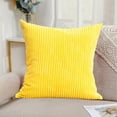 thumbnail image 6 of LSLJS Corduroy Throw Pillow Covers, 18x18 inch Velvet Corduroy Solid Color Striped Pillowcases Soft Breathable Pillow Case Decorative Square Cushion Cover Spring Home Decor for Couch Sofa Bedroom, 6 of 8