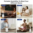 thumbnail image 7 of Hootek Portable Mini Humidifier with LED Light – 300ML Capacity, USB Charging, Whisper-Quiet, 2 Spray Modes, Cool Mist, Auto Shut-Off, Perfect for Bedroom, Office & Car, White, 7 of 7