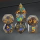 thumbnail image 2 of 7 Piezas de Dados Poliédricos con Palabras Numéricas de Dados de Juego de Bricolaje Ecológico Multicolor para Mazmorras Y Dragones negro dorado Baoblaze Dados poliédricos, 2 of 8