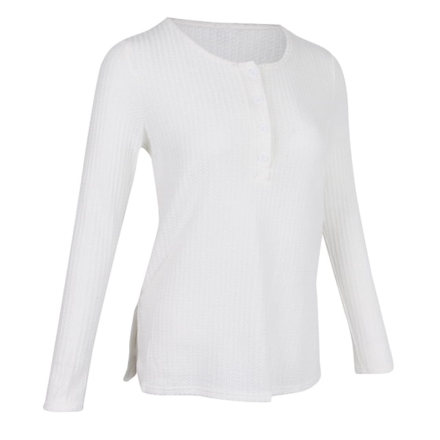 Suéter de punto sólido informal para mujer, , blusa holgada, METRO Sunnimix suéter de punto botón de las mujeres