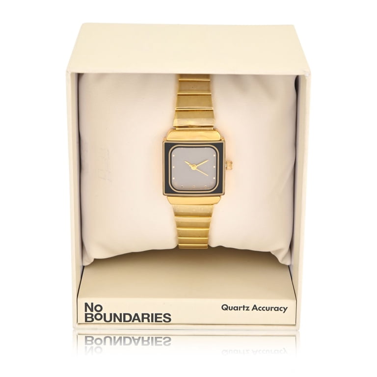 No Boundaries Adult Female Analog Watch in Gold-Tone with  display picture 3