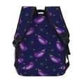 thumbnail image 4 of Fotbe Eggplant Pattern Casual Backpack for School, Travel, and Outdoor Activities - Durable, Lightweight, and Comfortable, 4 of 5
