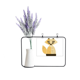thumbnail image 1 of Tarjeta de jarrón de lavanda artificial Unbranded fantasma feliz Halloween, 1 of 3