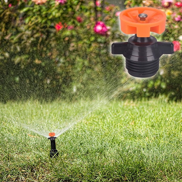 Automatic Rotating Sprinkler Heads for Garden Irrigation – 10 Pack, 1/2 Inch Thread, 360 Degree Rotation, 230–250 L/H Flow Rate, 5–5.5 m Spray Radius