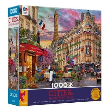 Ceaco 1000-Piece Thomas Kinkade Holiday Disney Mickey & Minnie ...