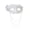 A002- White, variant on White Lace Masquerade Mask for Women 9 Inch Pearl Embellished Half Face Accessory for Masquerade Party Mardi Gras Prom and Halloween Events, 1 Pack
