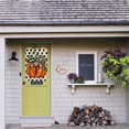 thumbnail image 3 of Fall Monogram Letter T House Flag Polka Dot Pumpkin 28x40 Inch Double Sided Outside, Small Burlap Family Last Name Initial Yard Decoration, 3 of 6
