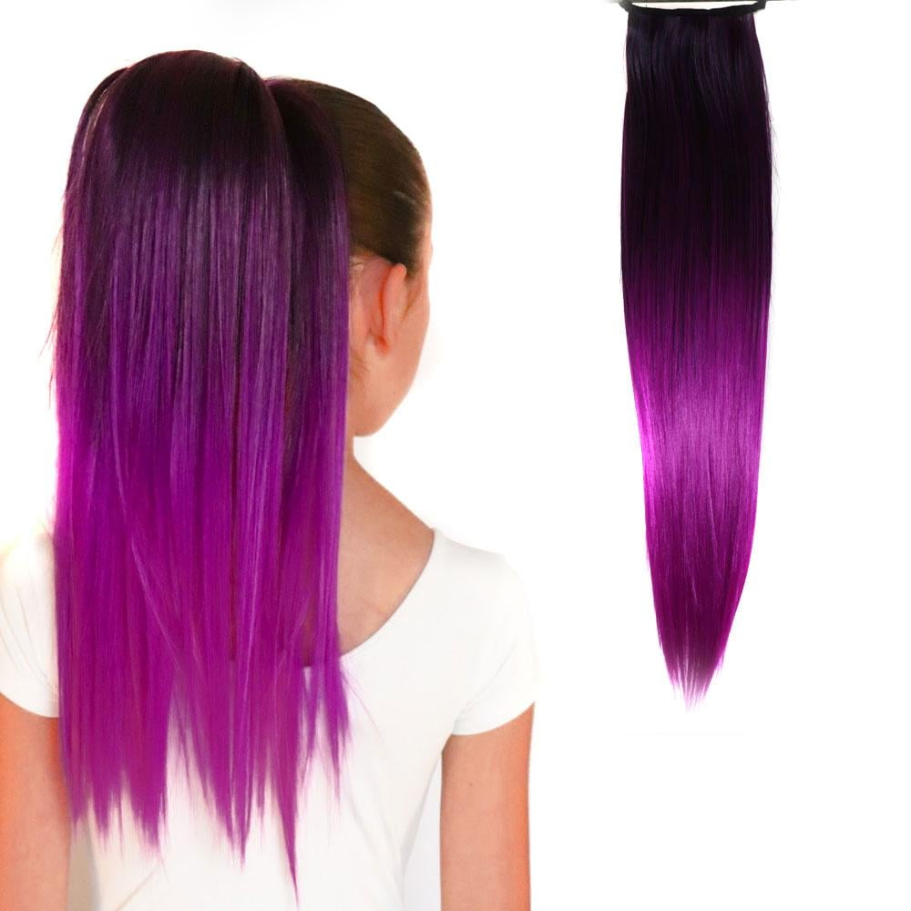 hair extensions violet