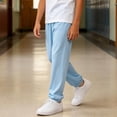 thumbnail image 6 of hengsof Boys Spring Summer Loose Joggers Pants Kids Elastic Waist Solid Color Pull On Cuffed Sweatpants 3-16 Years, 6 of 8