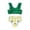 Green, variant on Gyujnb Pineapple Print Two-Piece Swimsuit, Ruffled Trim Bikini for Beach Pool (Baby,Little Girls),1-2 Years