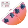 thumbnail image 5 of Kll 48" Christmas Tree Skirt Beach With Palm Trees Xmas Tree Skirts Mat For New Year Xmas Holiday Party Indoor Outdoor Home Decoration, 5 of 9