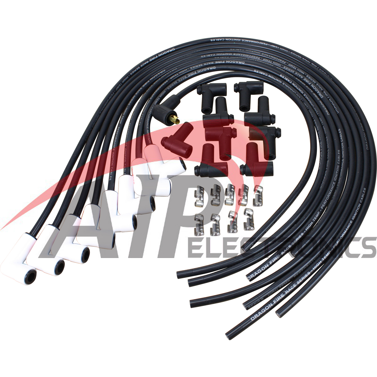 Brand New Universal Ceramic HEI Spark Plug Wires Set FOR Chevy SBC BBC