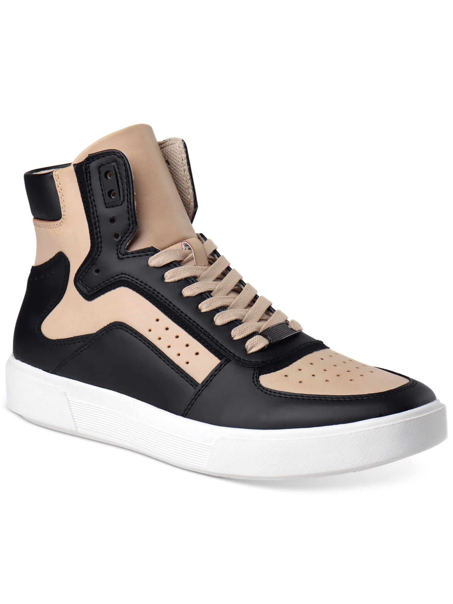 INC Mens White Perforated Keanu Round Toe Platform Lace-Up Sneakers Shoes 11 M INC Mens Black Comfort Perforated Keanu Round Toe Platform  main image 4