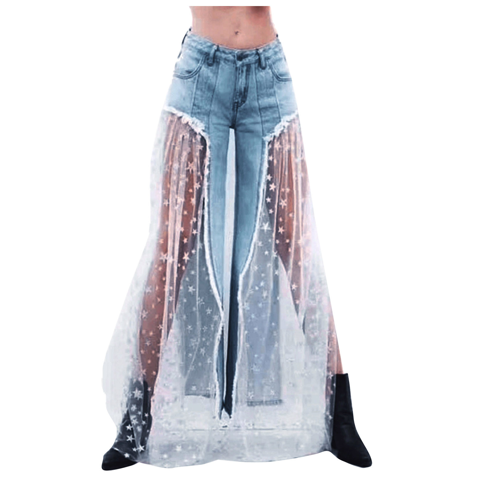 Matching Denim Jeans Vintage Trouser 
