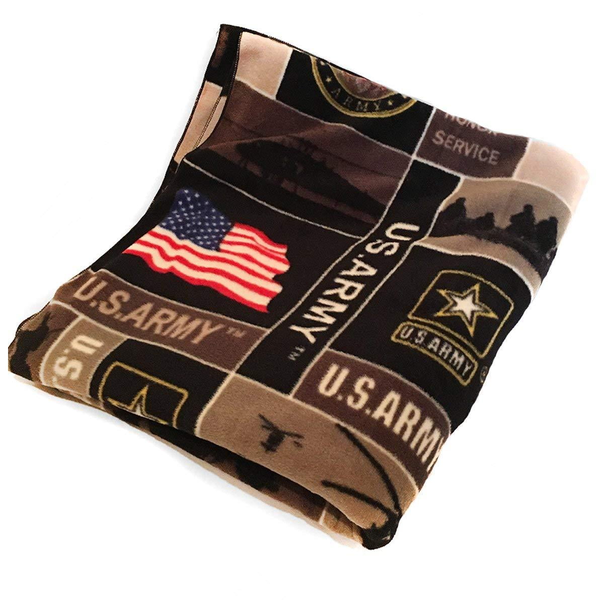 United States Army Comfy Throw Fleece Blanket w/Sleeves FREE US SHIPPING 