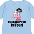 thumbnail image 4 of Inktastic Pirate 4th Birthday Party Boys or Girls Long Sleeve Toddler T-Shirt, 4 of 5