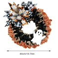 thumbnail image 2 of 40cm-couronne Simule Ruban Porte D'entre Fentre Festival Fantme Festival De La Moisson Dcoration Couronne De Buffle, 2 of 5