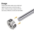 thumbnail image 4 of Uxcell 2 Packs Double Split Shaft Collar 3/8 Bore Two-Piece Clamping Collar, 7/8 OD, 11/32 Width, Stainless Steel, 4 of 6
