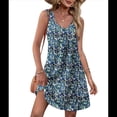 thumbnail image 2 of Vestidos de Verano para Mujer, Vestido Informal con Bolsillo, para Playa, para Cubrirse, Traje de Baño. Color 4 M, 2 of 7
