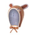 thumbnail image 5 of Easter Baby Bunny Ears Hat Infant Fuzzy Pilot Hats Bonnet Hat Earflap Beanie Cap with Chin Straps for Boys Girls, 5 of 8