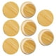 thumbnail image 3 of Tapas de tarros de bambú reutilizables para tapas de tarros de boca ancha de 86 mm 8 paquetes JShteea Libre de BPA, 3 of 9