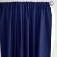 thumbnail image 5 of AK TRADING CO. 10 feet x 10 feet Polyester Backdrop Drapes Curtains Panels with Rod Pockets - Wedding Ceremony Party Home Window Decorations - Navy Blue, 5 of 7