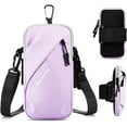thumbnail image 1 of Brazalet para teléfono, Bolsos cruzados pequeños con bandolera y brazalete, Coatibl con iPhone y todos los teléfonos celular, Uso para correr, caminar, senderismo y ciclismo (Tamaño Plus, 1 of 5