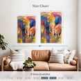 thumbnail image 3 of Elephant Stock Elephant I Wall Art - Vertical Canvas Wall Art - Living Room Wall Decor - Animal Canvas - Blue And Pink Decor By Richard Wallich - 26" x 39", 3 of 4