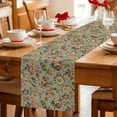 thumbnail image 5 of Vintage Spring Floral Cotton Linen Table Runner for Dining Kitchen, Farmhouse Flowers Green Vintage Wedding Outdoor Party Tablerunners Decoration, Dresser Scarf Coffee Tablecloth Runners 13x36 Inches, 5 of 9