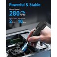 thumbnail image 3 of Precision screwdriver set, USB rechargeable cordless screwdriver with LED light, 9 screwdriver bits, automatic and manual modes, portable repair tools, 3 of 5