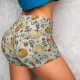 thumbnail image 3 of Picia Autumn Pumpkins Leaves Printed Workout Shorts for Women Seamless Scrunch Butt Lifting High Waisted Yoga Gym Booty Running Moisture-wicking Short Pants-Large, 3 of 9